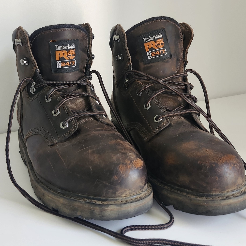 Timberland Brown Leather Work Boots